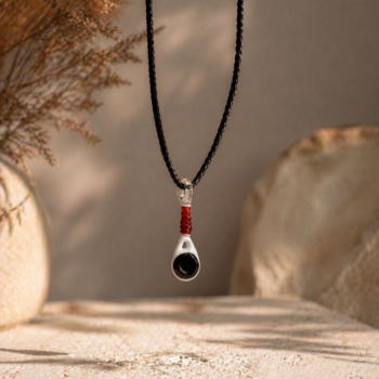 Tennis Racket Murano Glass Necklace · Handcrafted Sports Lover Pendant - Imagen 3