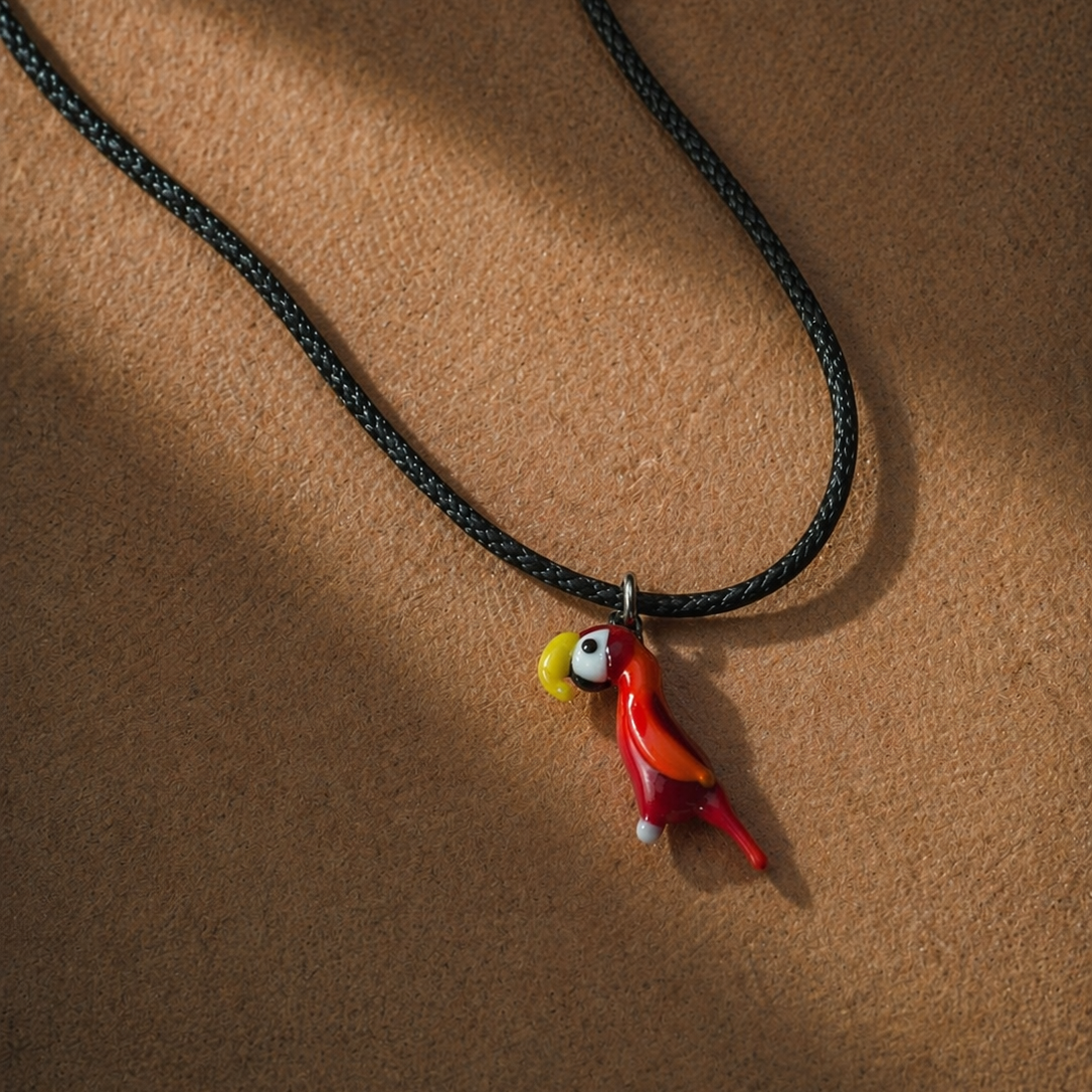 Bird Murano Glass Necklace · Handcrafted Pendant