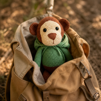 Amigurumi Monkey Plush · Handmade Crochet Toy - Imagen 3