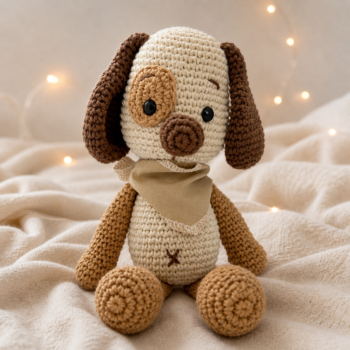Amigurumi Dog Plush · Handmade Crochet Toy