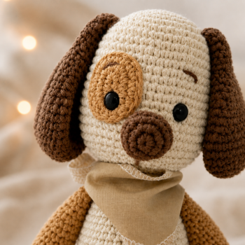 Amigurumi Dog Plush · Handmade Crochet Toy - Imagen 2