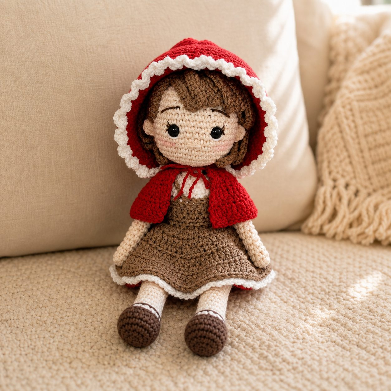 Little Red Riding Hood Doll – Handmade Amigurumi Plush Toy