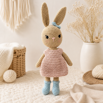 Amigurumi Bunny Girl Doll · Handmade Crochet Toy