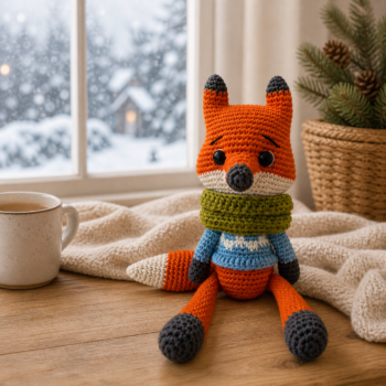 Amigurumi Fox Plush · Handmade Crochet Toy - Imagen 3