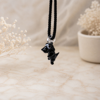 Labrador Murano Glass Necklace · Handcrafted Dog Pendant - Imagen 6