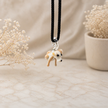 Labrador Murano Glass Necklace · Handcrafted Dog Pendant - Imagen 2