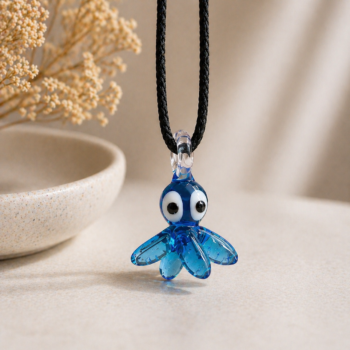 Octopus Murano Glass Necklace · Handcrafted Ocean Pendant