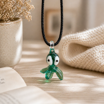 Octopus Murano Glass Necklace · Handcrafted Ocean Pendant - Imagen 2