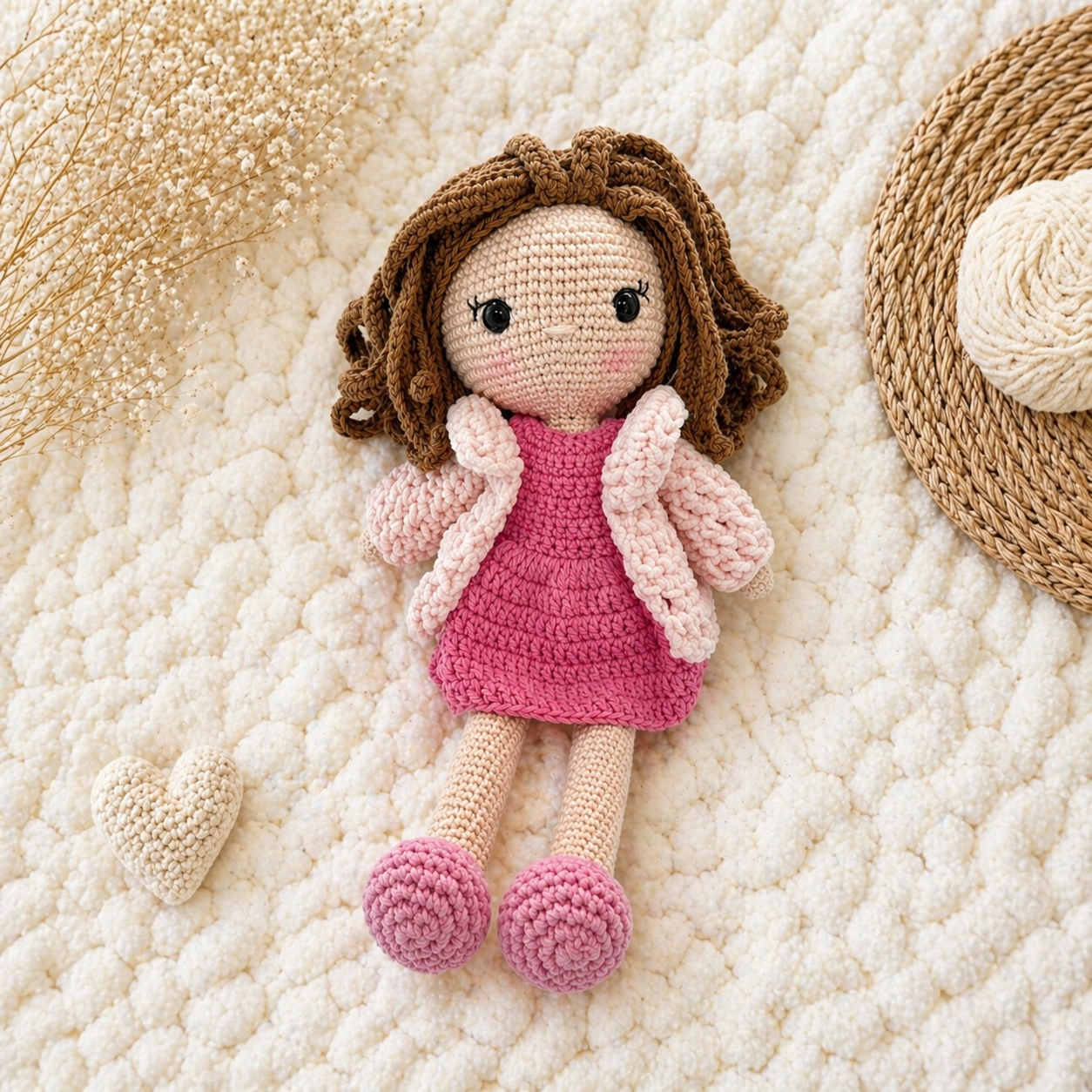 Amigurumi Doll · Handmade Crochet Toy with Changeable Outfits