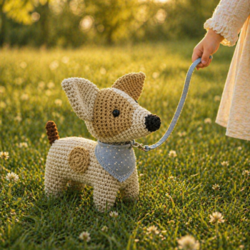 Spotted Dog Amigurumi · Handmade Crochet Plush Toy - Imagen 4