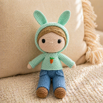 Amigurumi Boy Doll – Bunny Hood Design