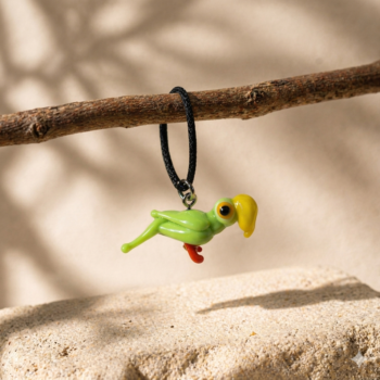 Parrot Murano Glass Necklace · Handcrafted Pendant