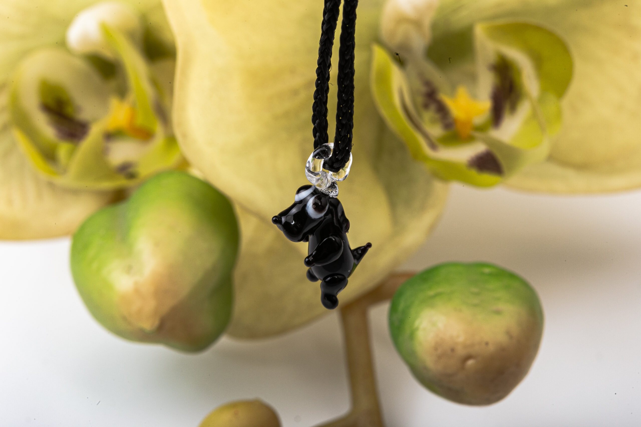 Black Dog - Murano Glass