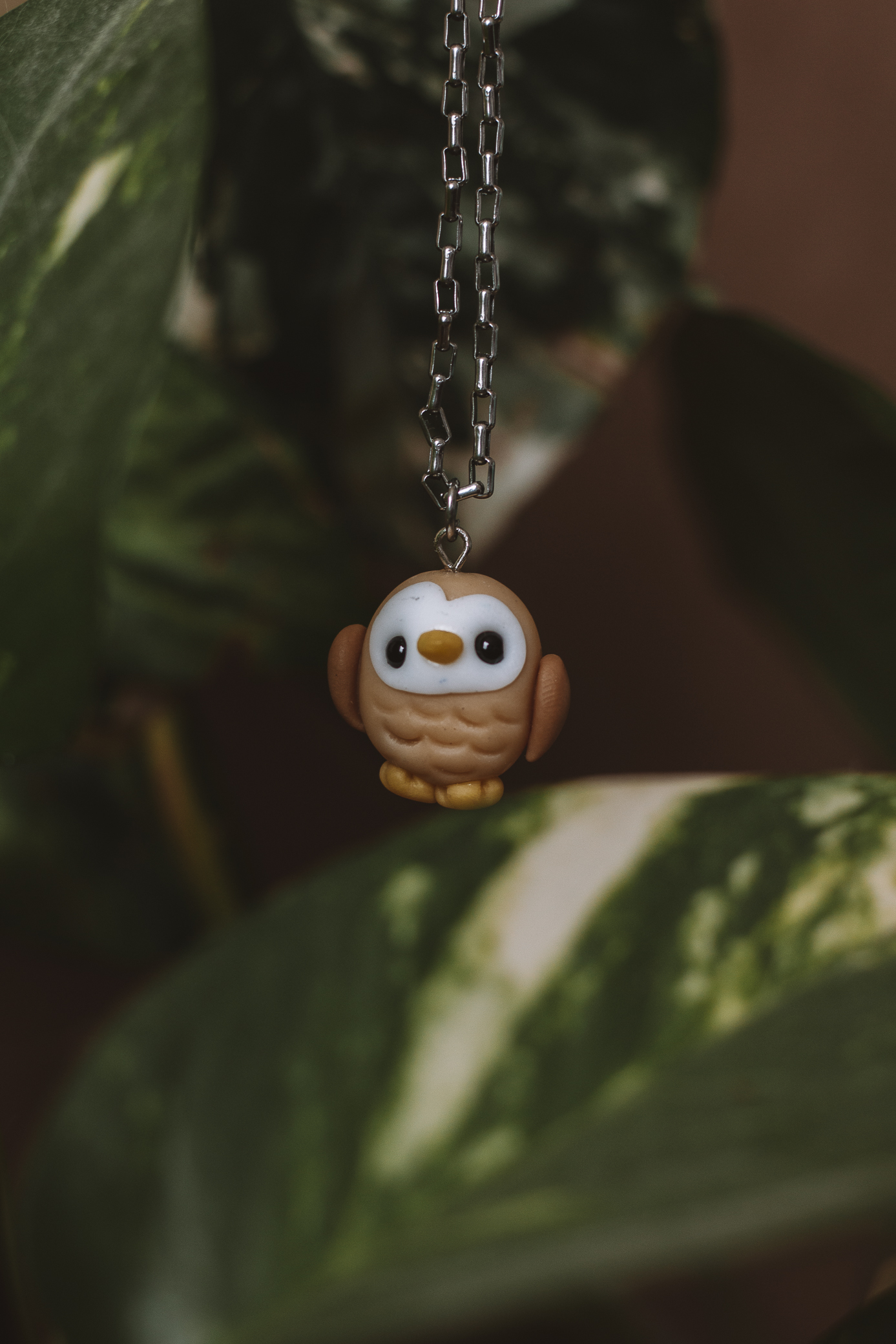 Owl Necklace - Porcelain