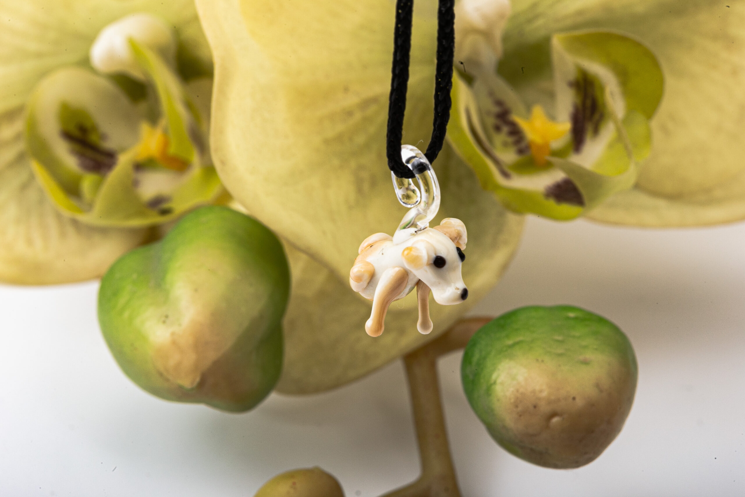 Beige Dog - Murano Glass
