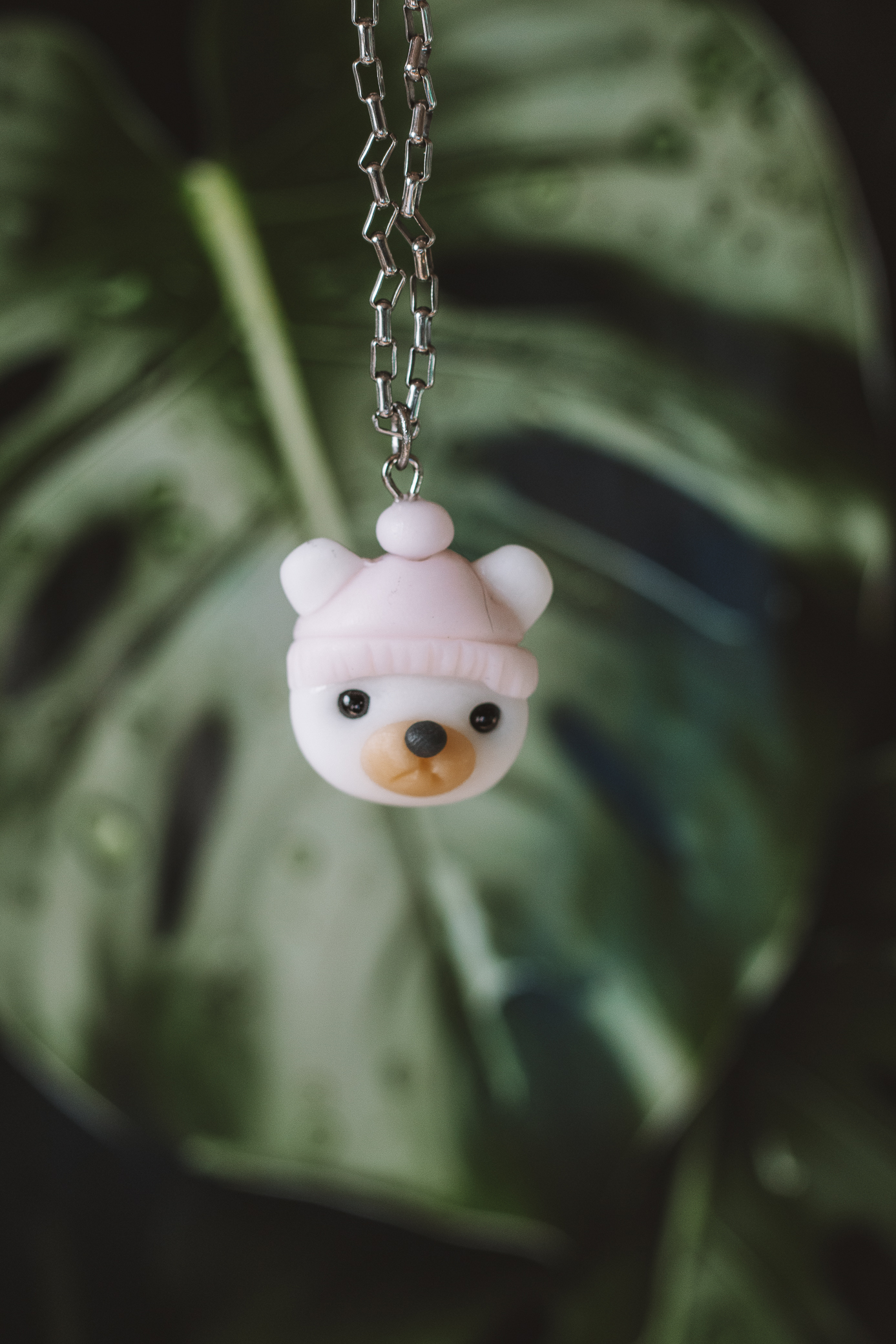 Polar Bear Necklace - Porcelain