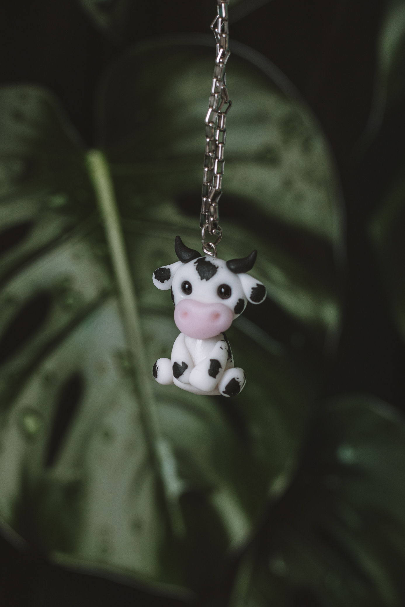 Cow Necklace - Porcelain