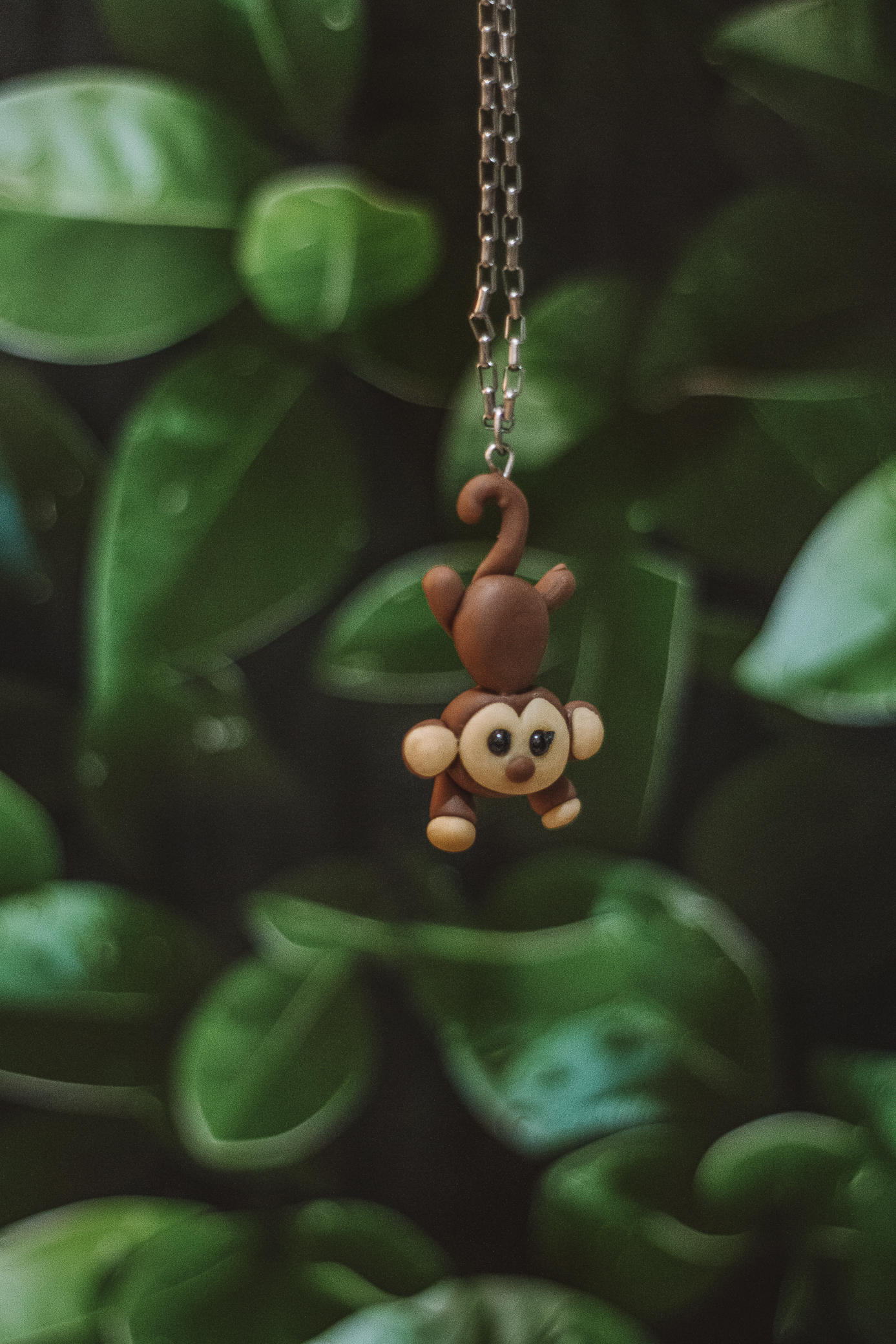 Monkey Necklace - Porcelain