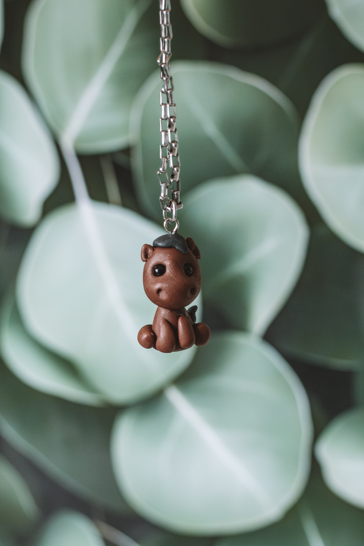 Brown Little Cow - Porcelain