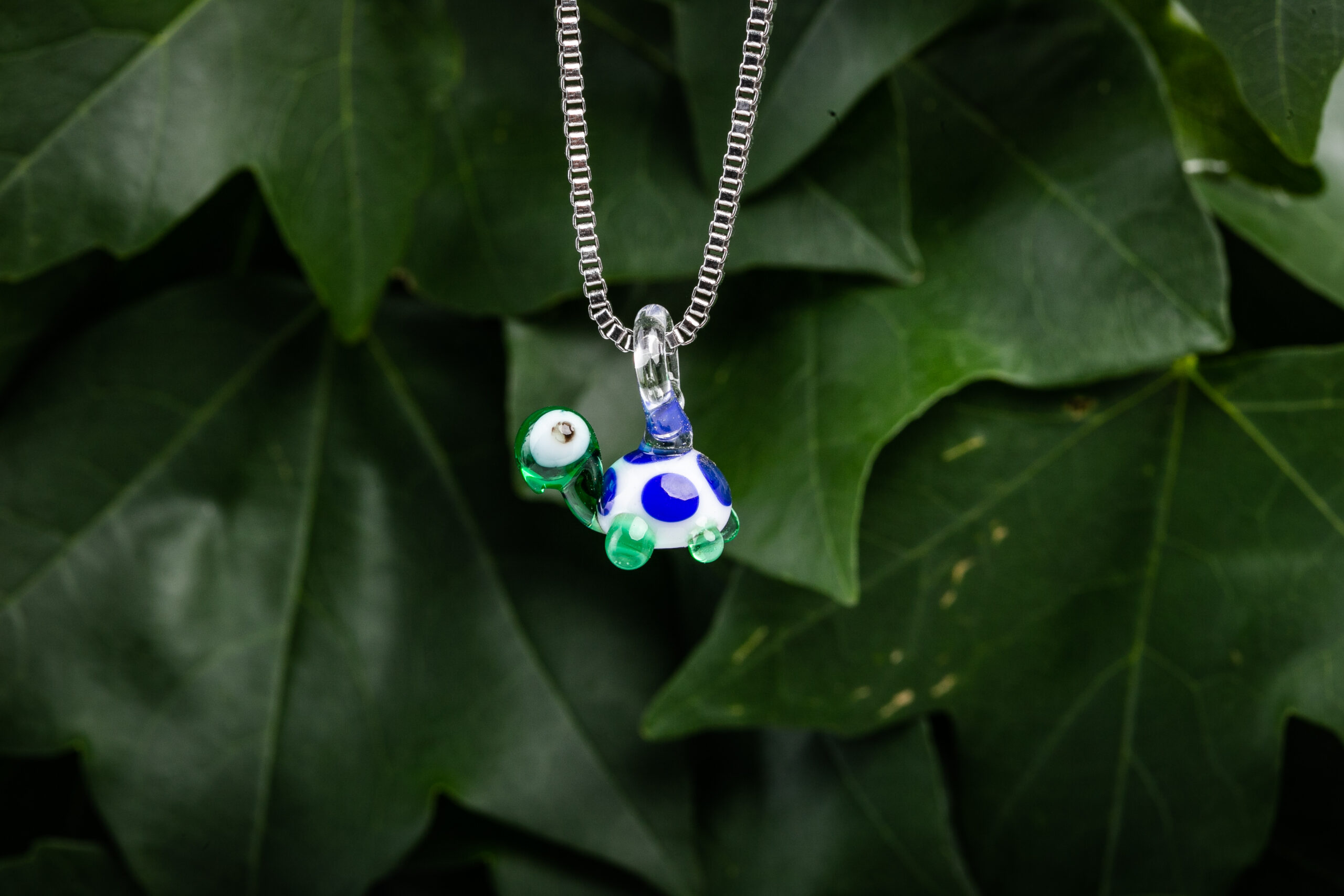 Turtle Necklace - Murano Glass