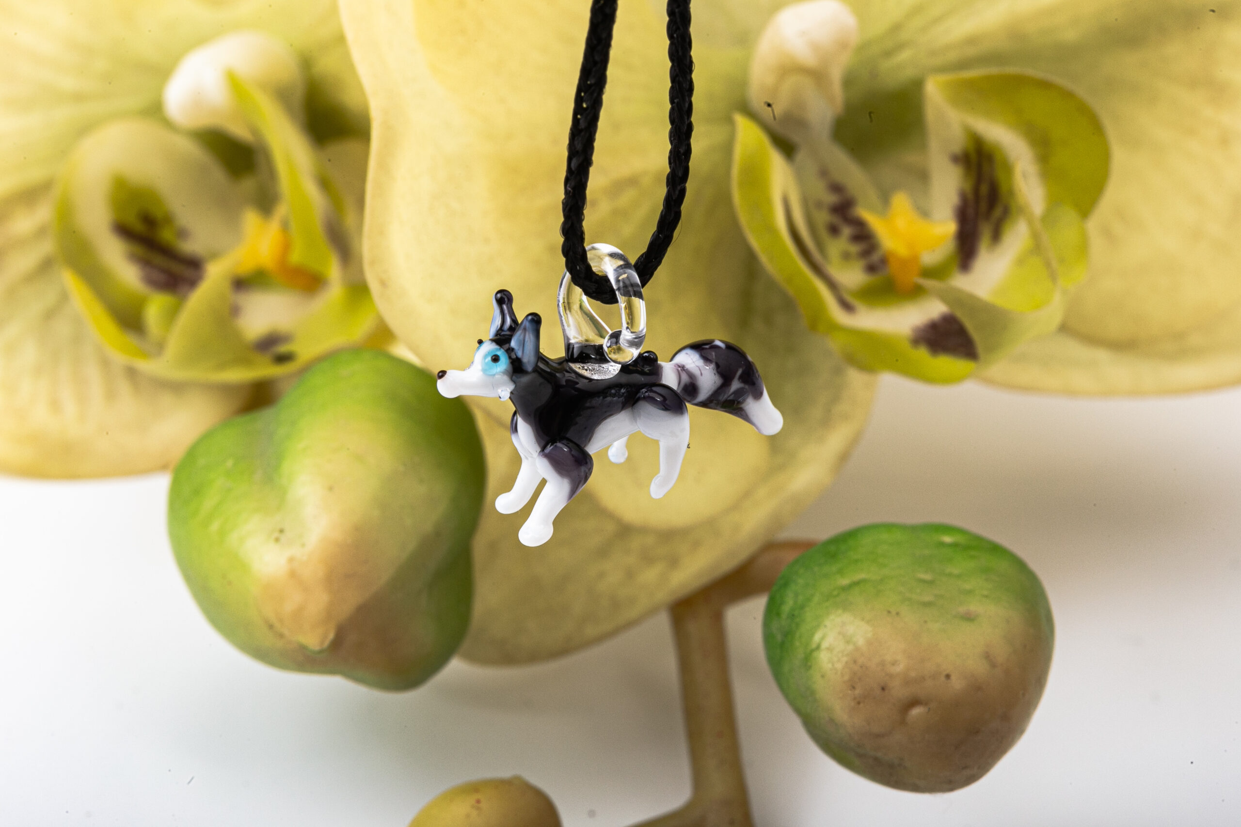 Wolf Necklace - Murano Glass