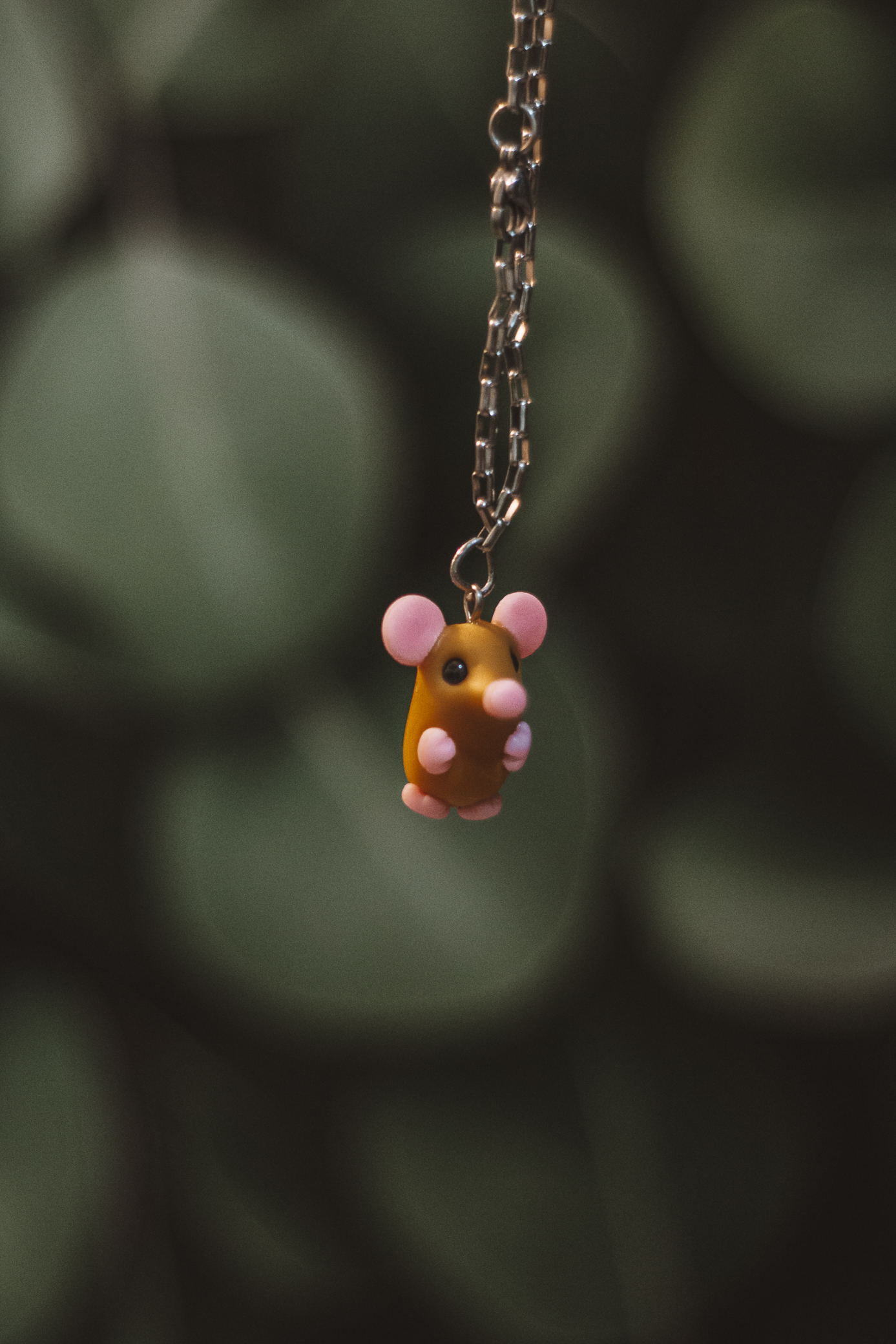 Cute Brown Mouse - Porcelain